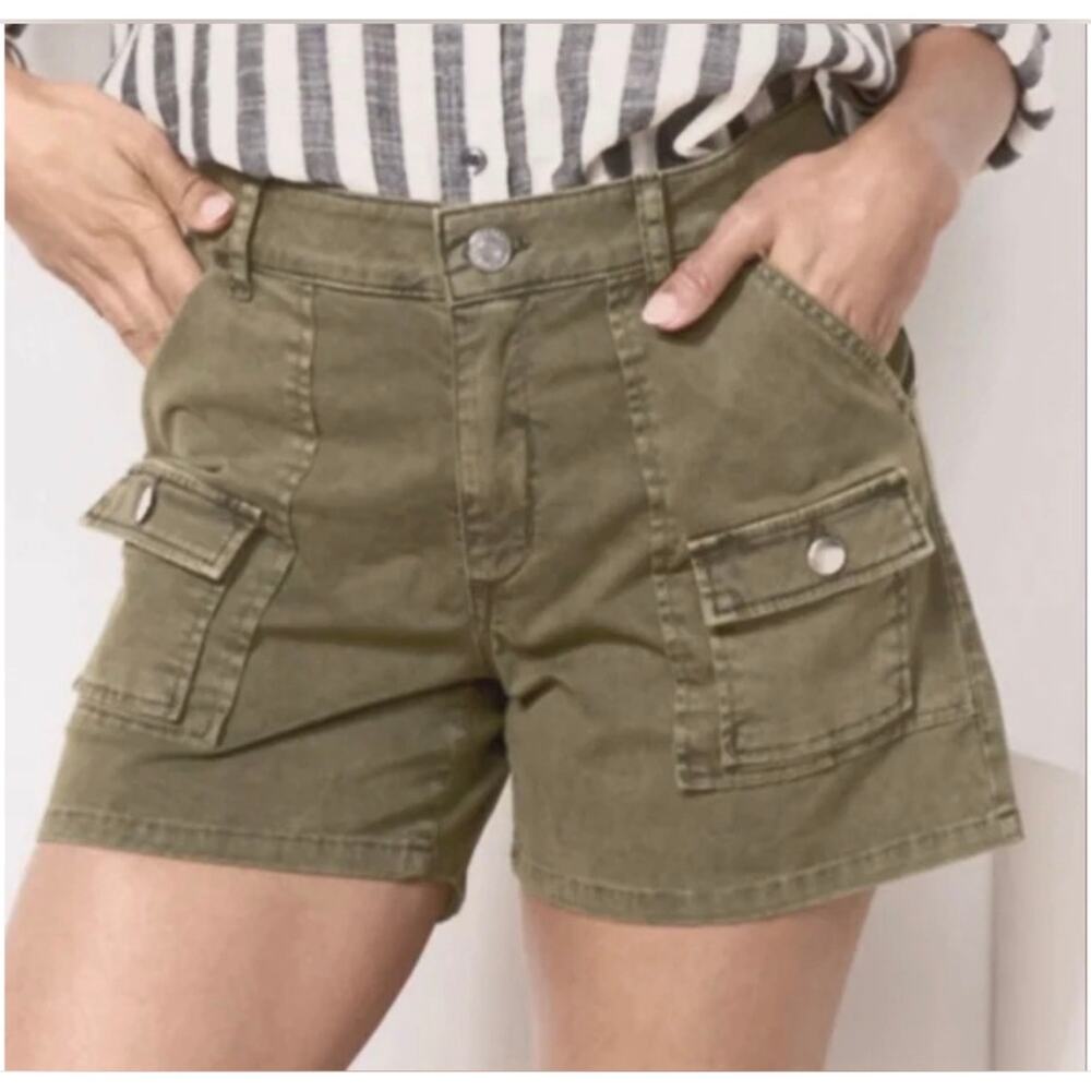 Kut from Kloth Utility Short Olive Branch 6